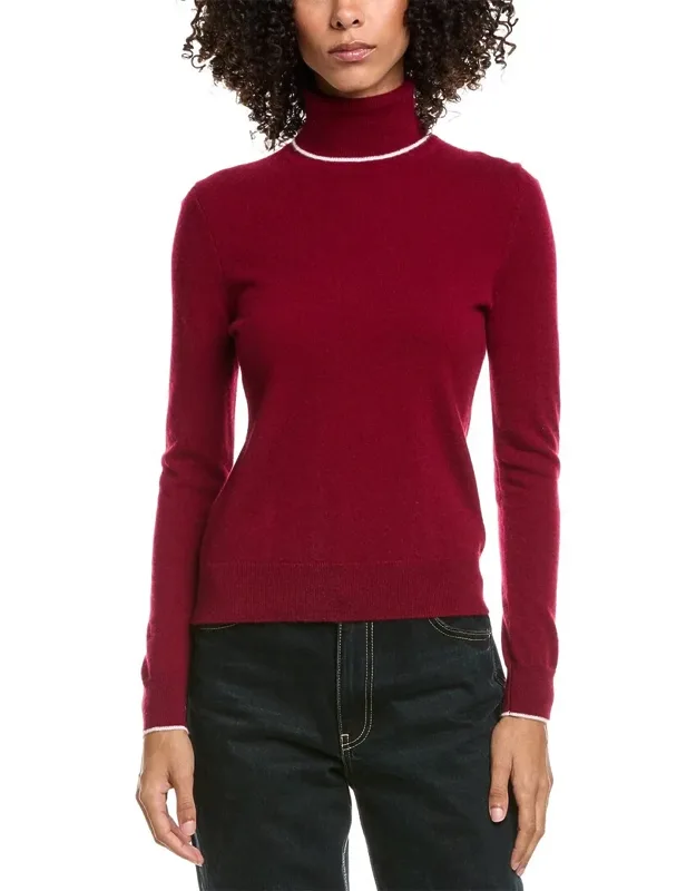 Jersey Tipped Cashmere Sweater