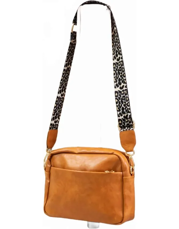 Sierra Leopard Strap Crossbody Bag