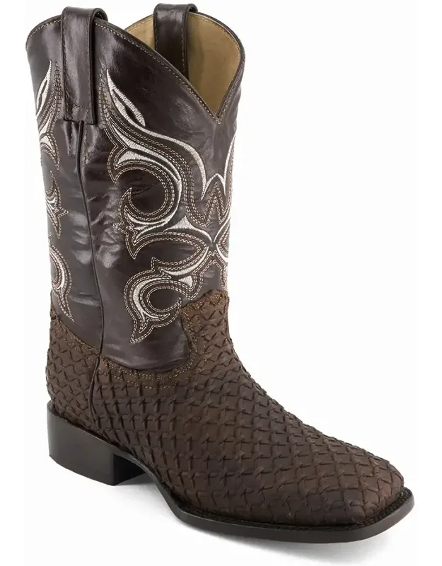 Real Leather Cowboy Boots