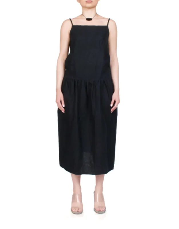 Gathered Halter Dress
