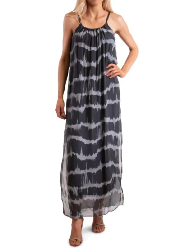 Venus Tie Dye Silk Midi Dress
