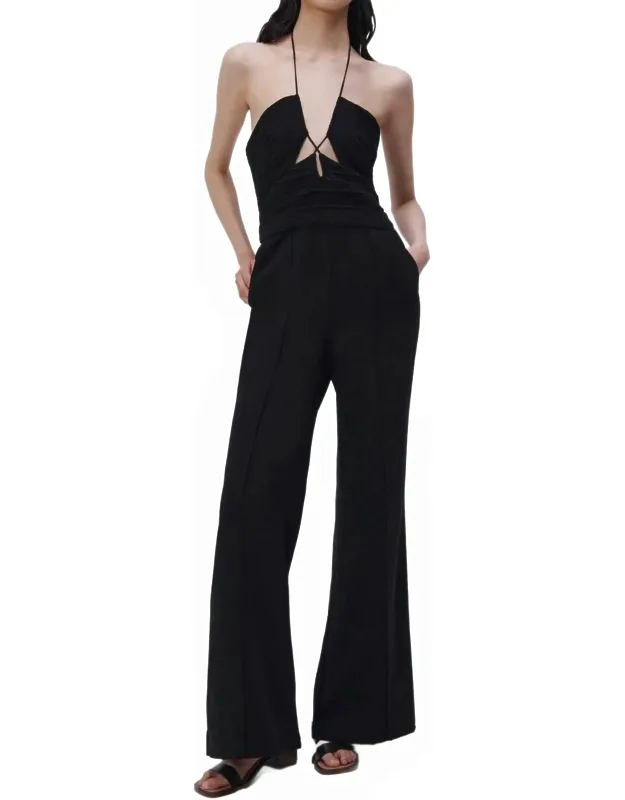 Plisse Cut Out Jumpsuit