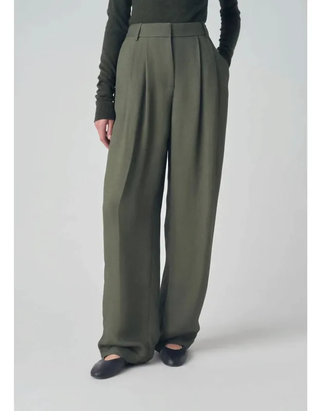 Classic Textured Crepe Trousers