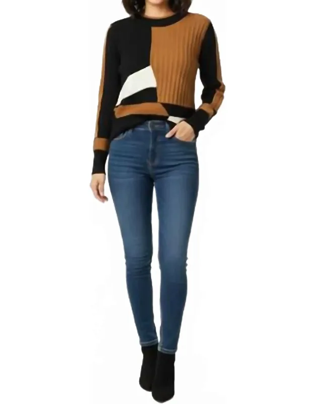 Textured Long Sleeve Knit Sweater