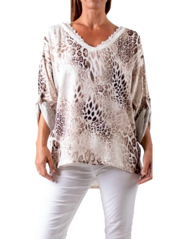 Lara V-neck Blouse