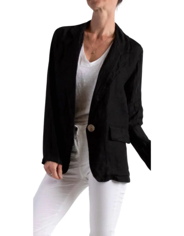 Linen Long Sleeve Blazer