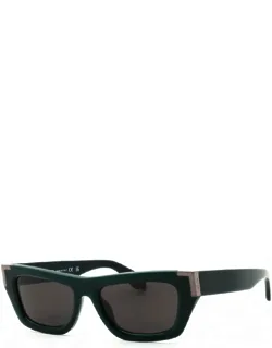Sunglasses Cat Eye Full Rim, Black Frame And Dark Grey Lens Peri10kmalibu1007