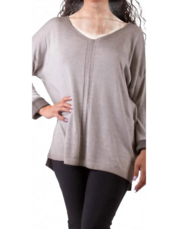 Knit V-neck Sweater