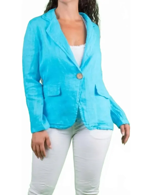 Linen Long Sleeve Blazer