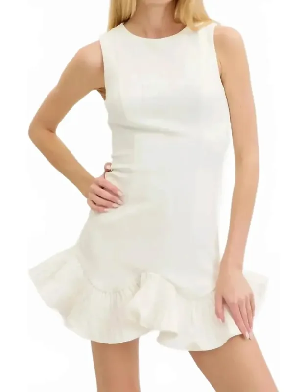 Ruffle Hem Dress