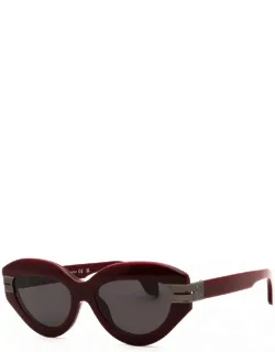 Sunglasses Cat Eye Full Rim, Black Frame And Dark Grey Lens Peri10fmiracle1007