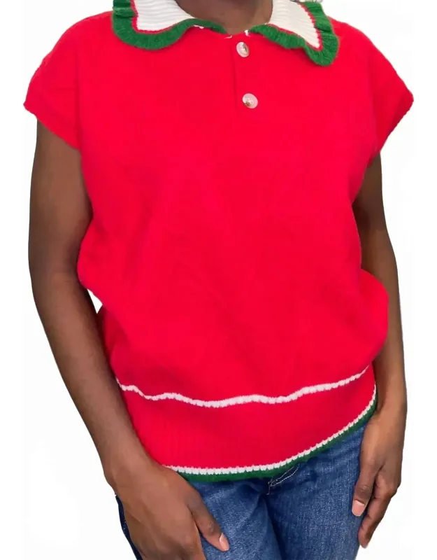 Ruffle Collar Sweater