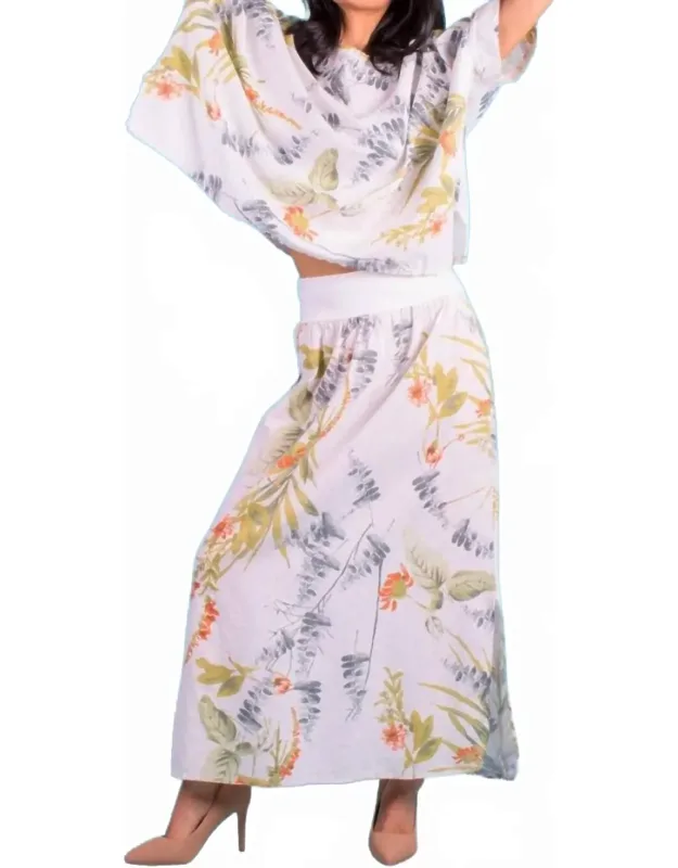 Ninfa Linen Maxi Skirt
