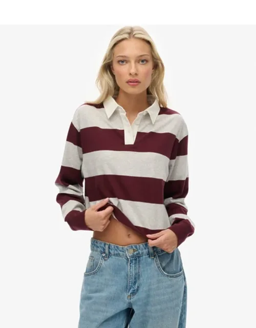 Cropped Stripe Rugby Top