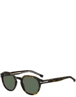 Patterned-acetate Sunglasses With Silver-tone Hinges