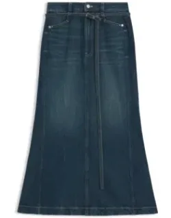Flared Denim Skirt
