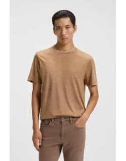 Double-collar T-shirt In Cotton And Silk