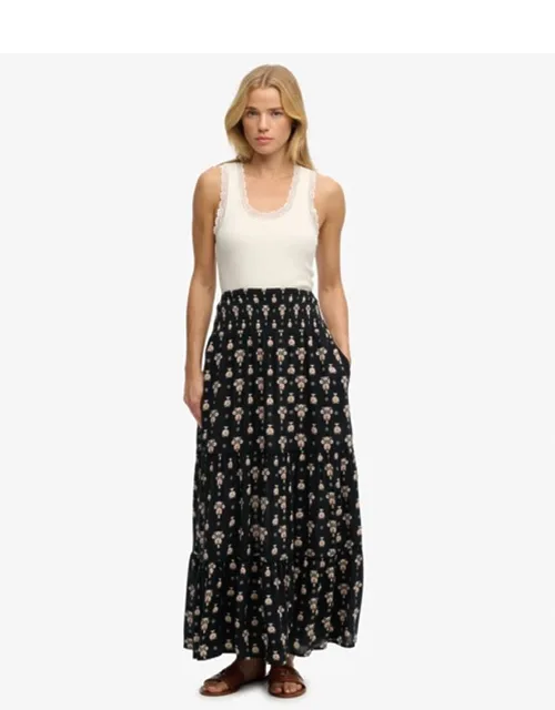 Print Maxi Skirt