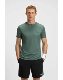Odour-control Slim-fit T-shirt In Stretch Piqué