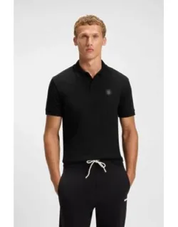 Pima-cotton Polo Shirt With Double B Monogram
