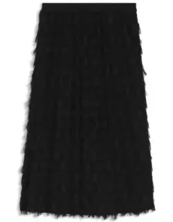Pencil Skirt In Feather Jacquard