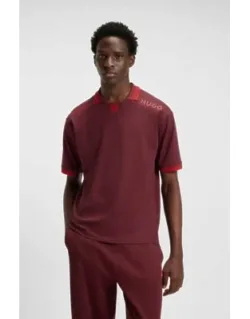 Polo Shirt With Logos And Tipping