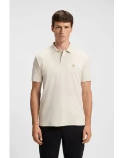 Pima-cotton Polo Shirt With Double B Monogram