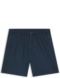 Logo-badge Swim Shorts With Degradé Monogram Print