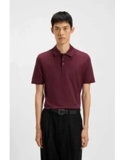 Mercerised-cotton Slim-fit Polo Shirt With Four-button Placket