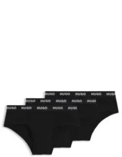 Three-pack Of Logo-waistband Briefs In Stretch Cotton