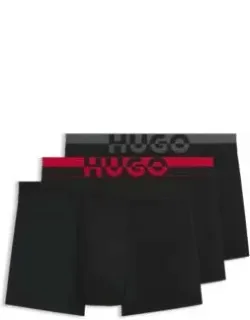Three-pack Of Trunks With Split-logo Waistband