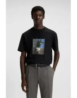 Ballerina Artwork T-shirt In Cotton Jersey