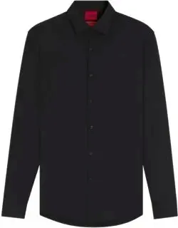 Slim-fit Shirt In Performance-stretch Jersey