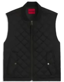 Quilted-satin Gilet With Water-repellent Finish