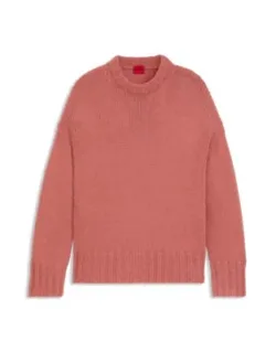 Knitted Sweater With Embroidered Logo