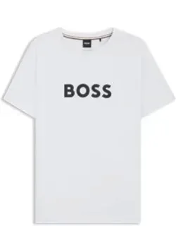 Logo-print Beach T-shirt In Cotton Jersey