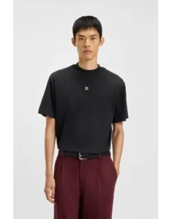 Geometric-tape T-shirt In Interlock Cotton