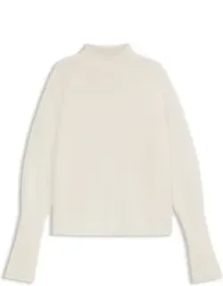Wool-blend Sweater With Mock Neck