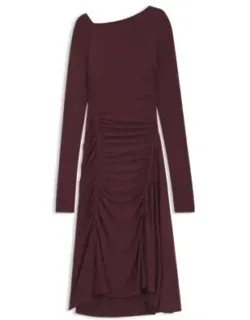 Gathered-detail Dress In Matte Jersey
