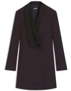 Wool Tuxedo-style Dress