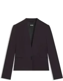 Regular-fit Tuxedo Blazer With Shawl Lapels