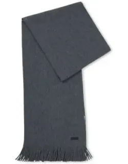 Logo-plaque Scarf In Virgin Wool