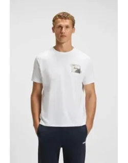 Cotton-blend T-shirt With Decorative Reflective Accents