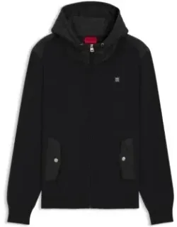 Contrast-hood Jacket In A Regular Fit