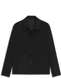 Slim-fit Jacket In Wool-blend Twill