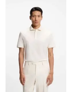Mercerised-cotton Polo Shirt In A Regular Fit