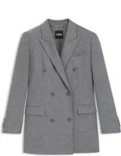 Regular-fit Blazer In Soft Flannel