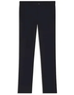 Slim-fit Trousers In Micro-patterned Stretch Fabric