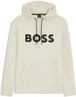 Moulded-logo Hoodie In A Cotton Blend