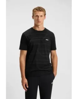Melange-print T-shirt In Cotton Jersey
